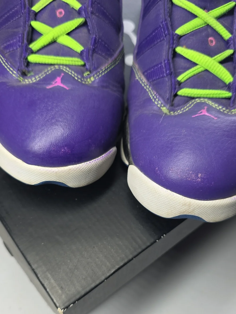 Air Jordan 6 Rings Bel-Air Purple 8.5 Basketball Sneakers